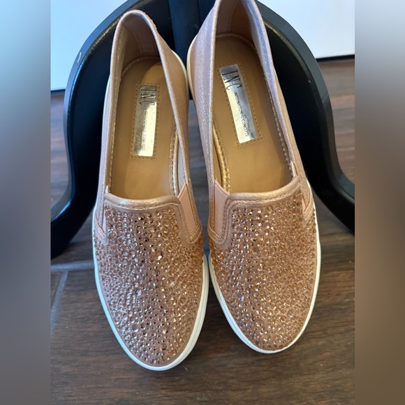 INC International Concepts Shoes - INC International Concepts Women's Sparkling Slip-On Sneakers - Rose Gold